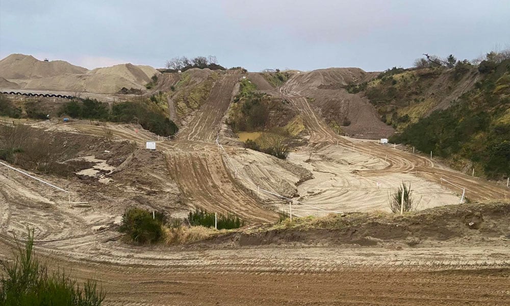 screenshot of the Gormanston Motorcross circuit 