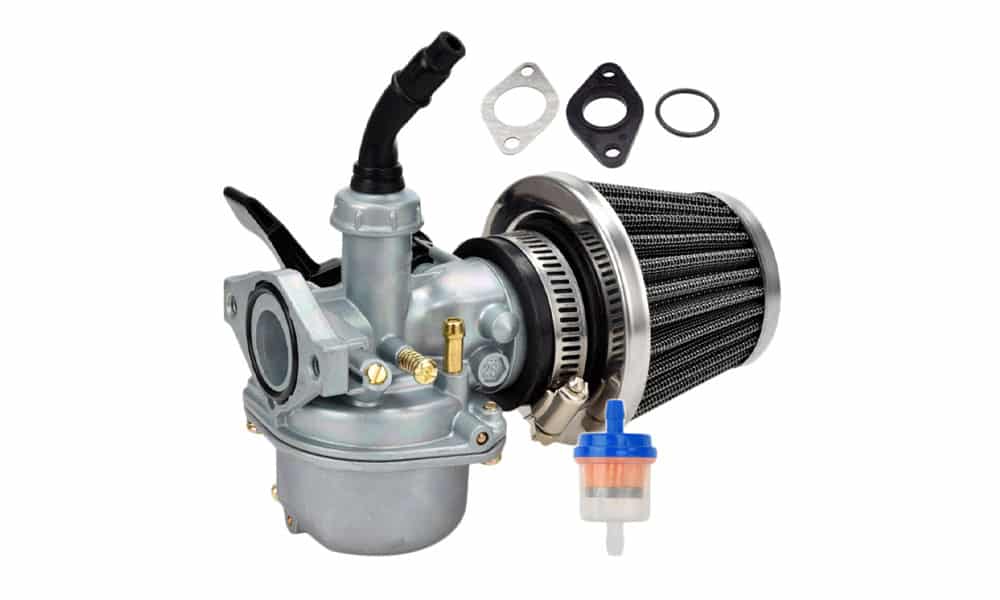 image of a naked motorcycle carburettor