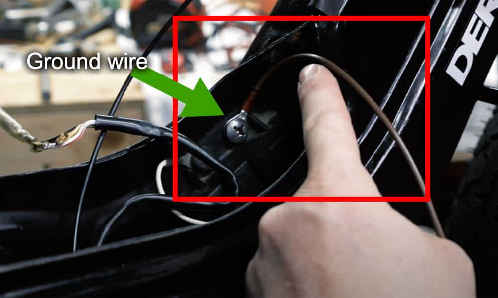 image of grounding a wire