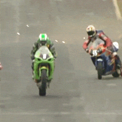 losing traction on motorcycle - GIF