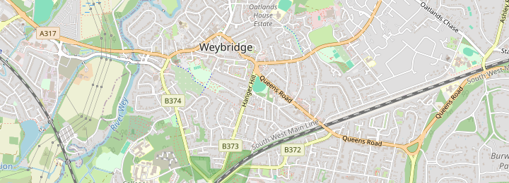 Map of Weybridge