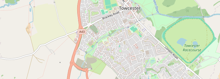 Map of Towcester